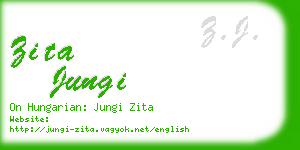 zita jungi business card